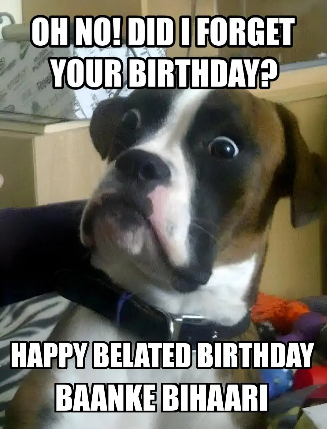 Happy Birthday Baanke Bihaari Did I Forget Your Birthday Meme